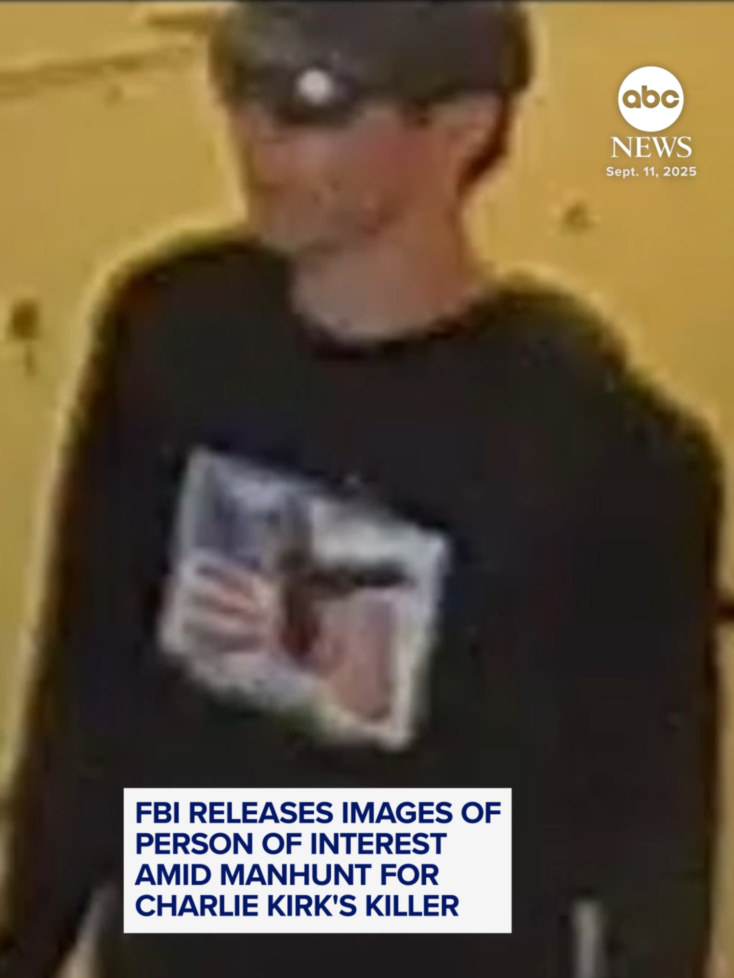 BREAKING: The FBI has released images of a person of interest sought in connection with the fatal shooting of Charlie Kirk during an event at Utah Valley University on Wednesday. #charliekirk #fbi #crime #news #abcnews