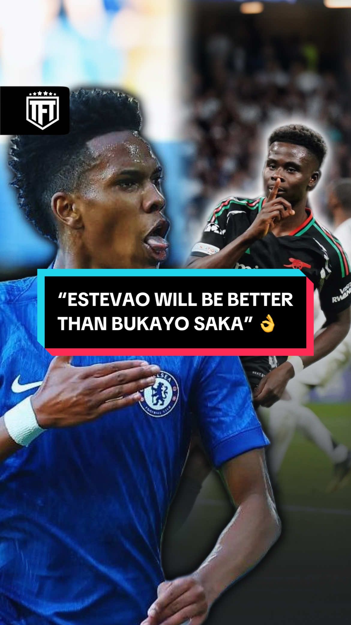 Estevao or Bukayo Saka? 🤷‍♂️ It’s a ‘closer’ conversation than you might think 👀 “When you get a Ballon d’Or clause in your contract, everyone understands your level” Who are you taking at your club? 🤔 #cfc #chelseafans #gunners #saka #arsenalfc    
