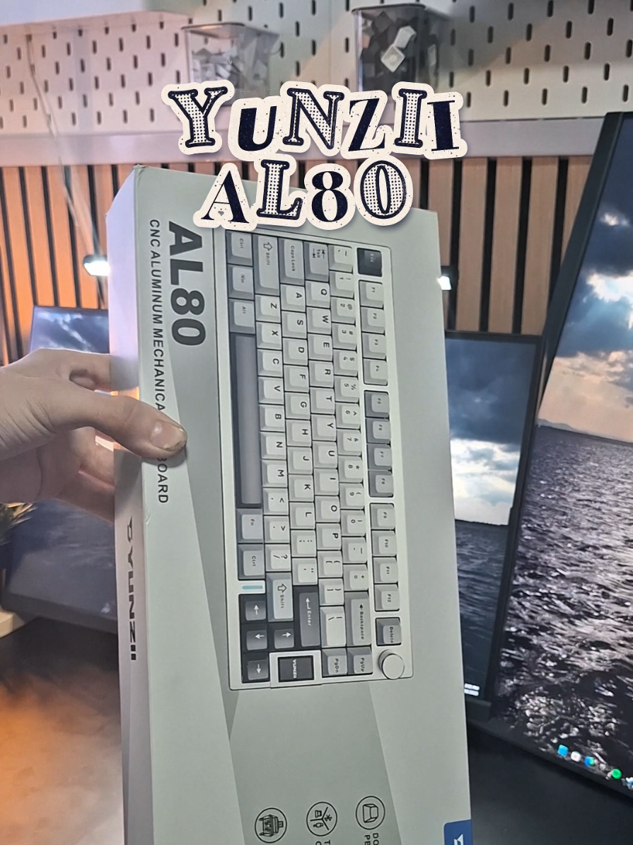 @YUNZII KEYBOARD AL80 🤍 ... #yunziial80 #keyboard #techtok #unboxing #fyp 