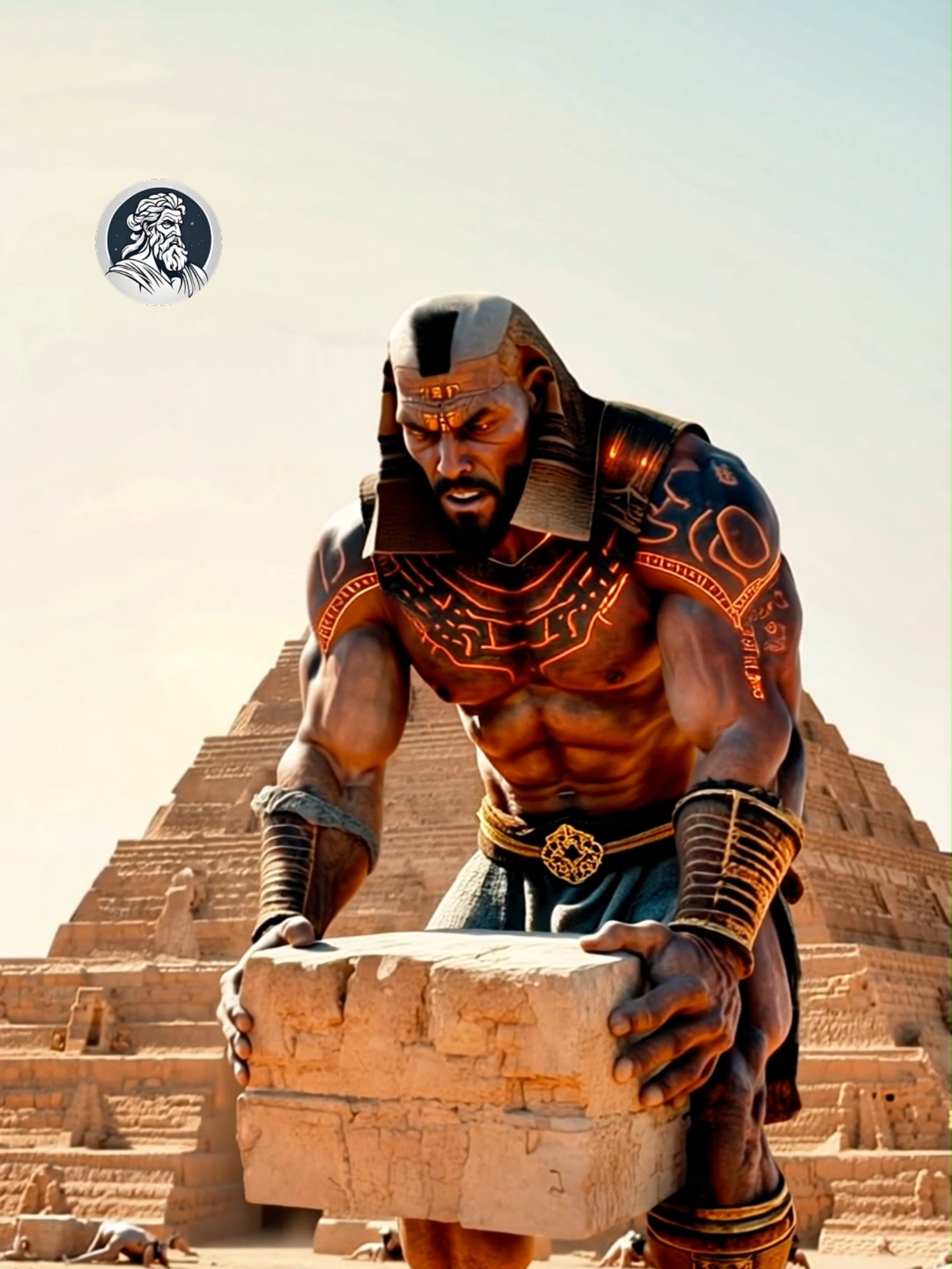 HOW THE PYRAMIDS WERE MADE #cadamitologia #ai #fyp #giants #desert #egypt #pyramids #alien