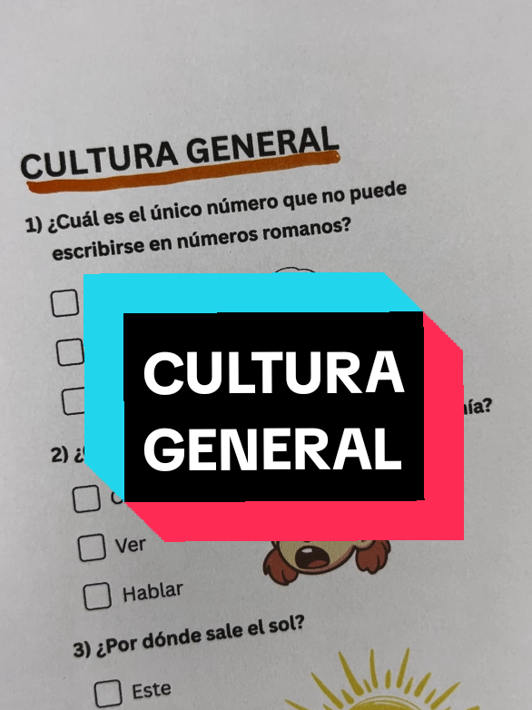 CULTURA GENERAL: 7 preguntas rápidas — ¿cuántas aciertas? 🧠⚡ #culturageneral #trivia  #aprendejugando  #parati #españa 