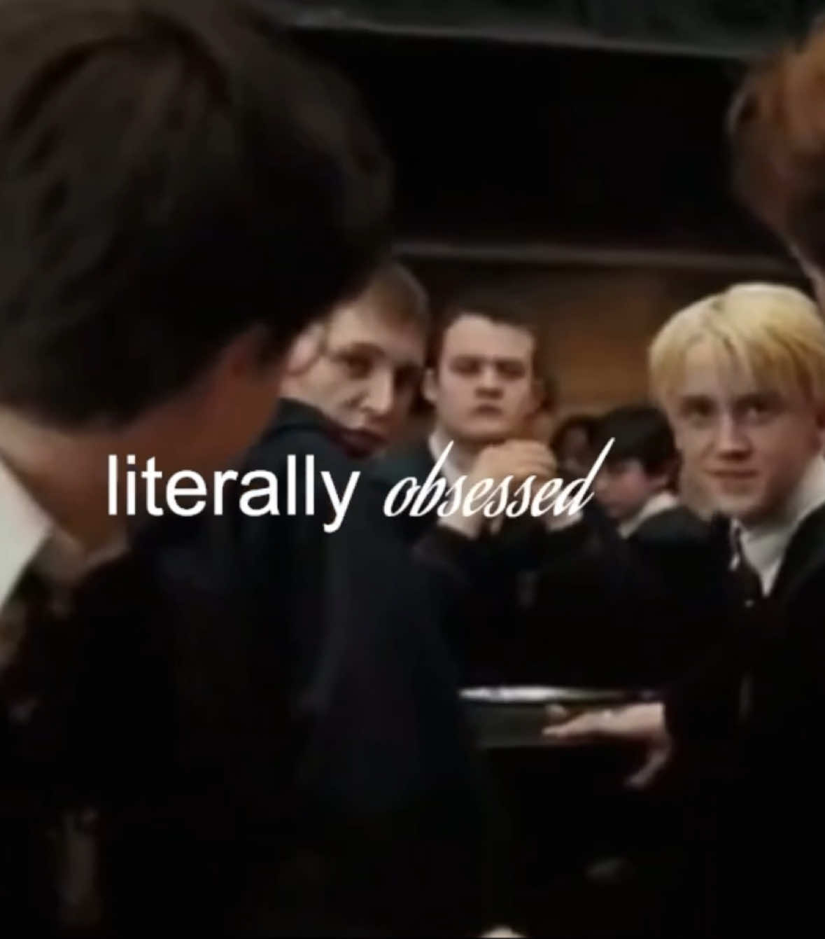 Found out his “enemy” was a death eater bc he was ignoring him will never not be funny😭😭 #harrypotter #dracomalfoy #drarry #harco #sabrinacarpenter 