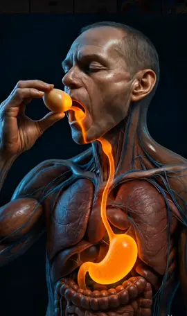 “What Happens When You Swallow a Raw Egg? (3D Medical Cutaway)”#health #anatomy #ViralVideo #fyp #3DAnimation 