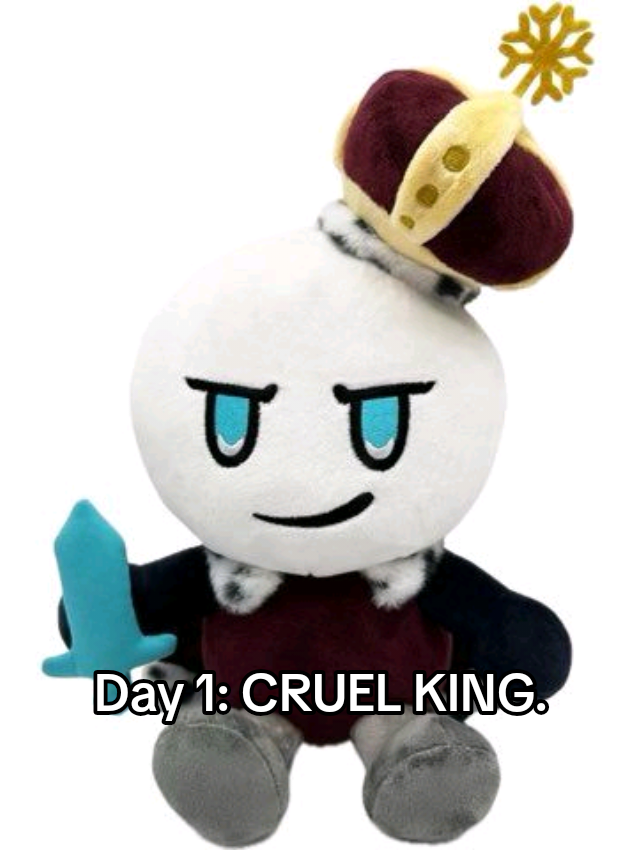 #DEATHWISHAU  Day 1: Random fact about my AU! (Cruel King) Cruel King wanted name his unborn son — Atlas. If the child had survived, he would now be the same age as Player, around 21–22 years old. Also the loss of the firstborn was too much for the Queen: she died of grief, tormented by the knowledge that she would never bear another child. Cruel King has always blamed himself for this tragedy, wondering if it was somehow tied to a mistake from his past. Perhaps that is why he sees Player as the echo of the son he lost — and why he is so fiercely determined to protect them. #blocktales #funfact #cruelking #recommendations 