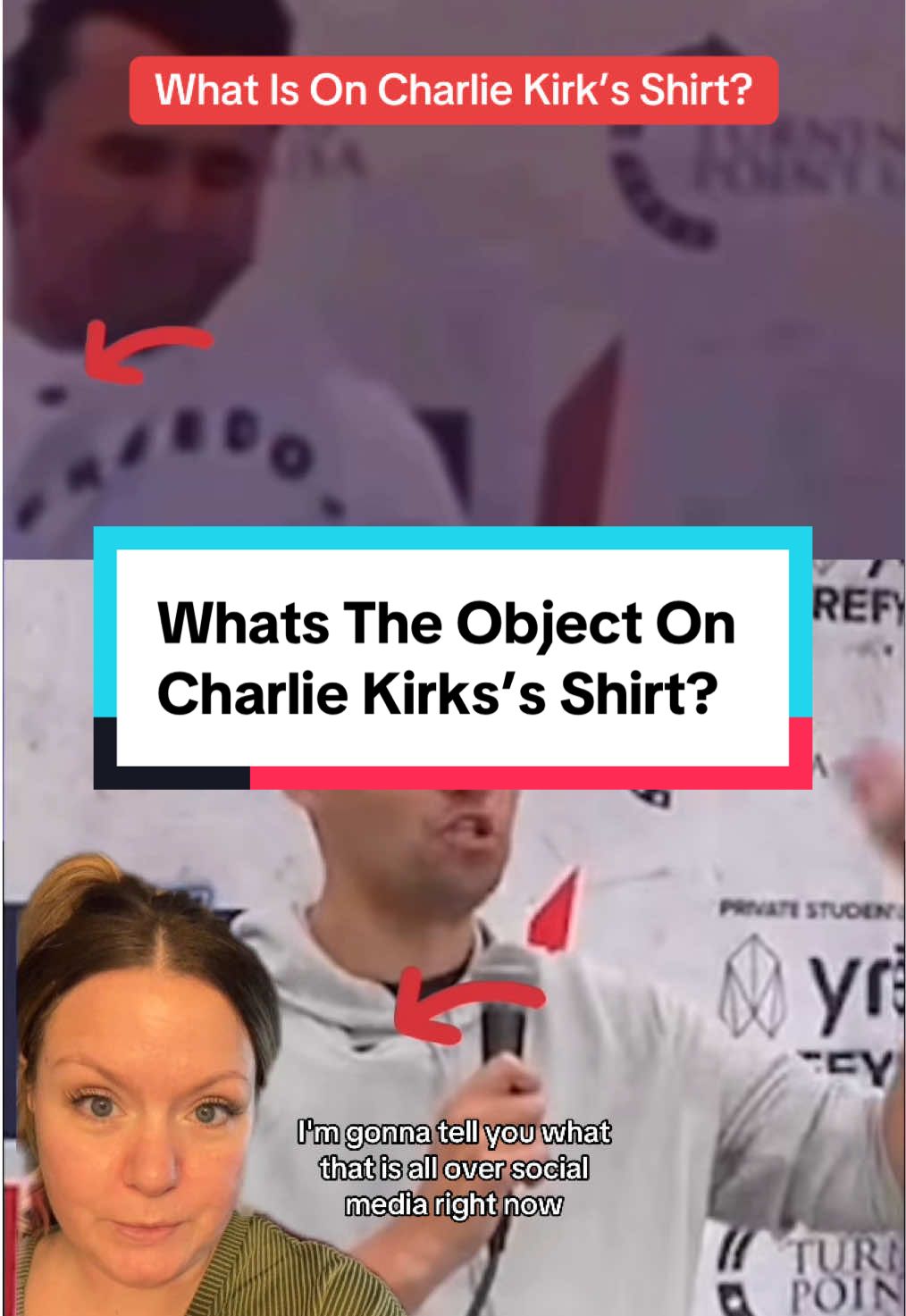 What’s on Charlie Kirk shirt? All over social media. There are tons of videos talking about this dark spot on Charlie Kirk’s shirt wondering what it is and why it moves. #truecrimestory #truecrimetok #charliekirk #utahvalleyuniversity #utah