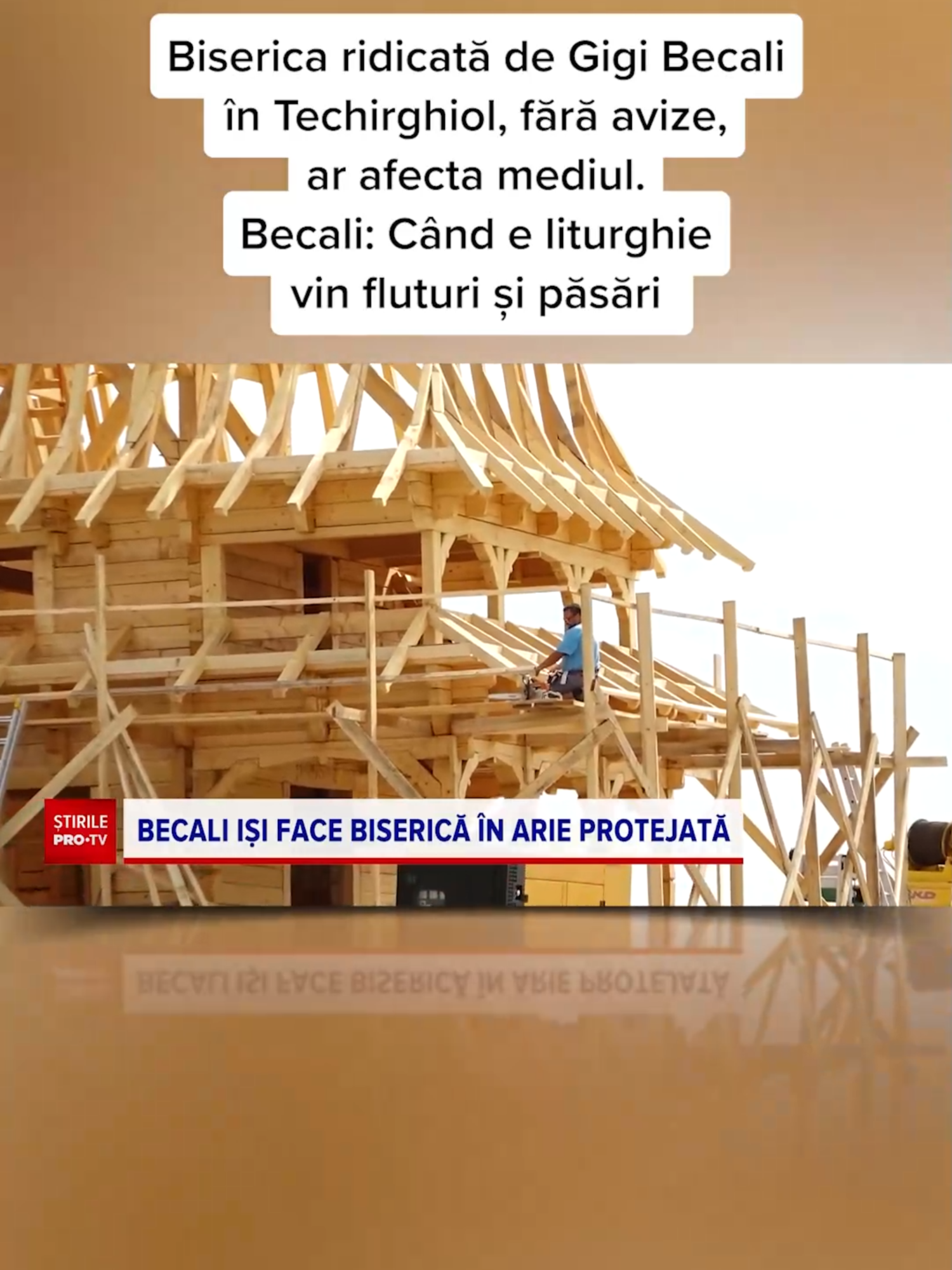 Gigi Becali ridică o biserică lângă Lacul Techirghiol, însă terenul face parte dintr-o arie protejată, așa că primăria, Inspectoratul de Stat în Construcții și Garda de Mediu au luat atitudine și l-au amendat. #stirileprotvdeastazi #news #stiri #protv #stirileprotv