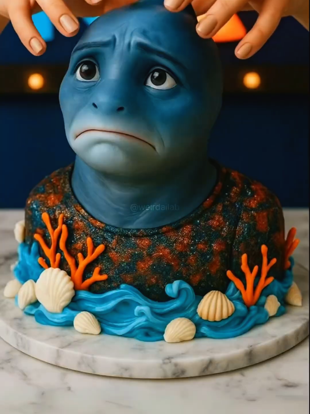 Brainrot ASMR Cakes 💙#brainrot #tungtungtungsahur #ballerinacappuccina asmr #asmrsounds #mukbang 