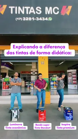 Nem toda tinta é igual! 🖌️ Descubra as diferenças e escolha a ideal para o seu projeto! 🫟🎨🖌️ #tintasmc #tintasmc_olimpia #olimpia 