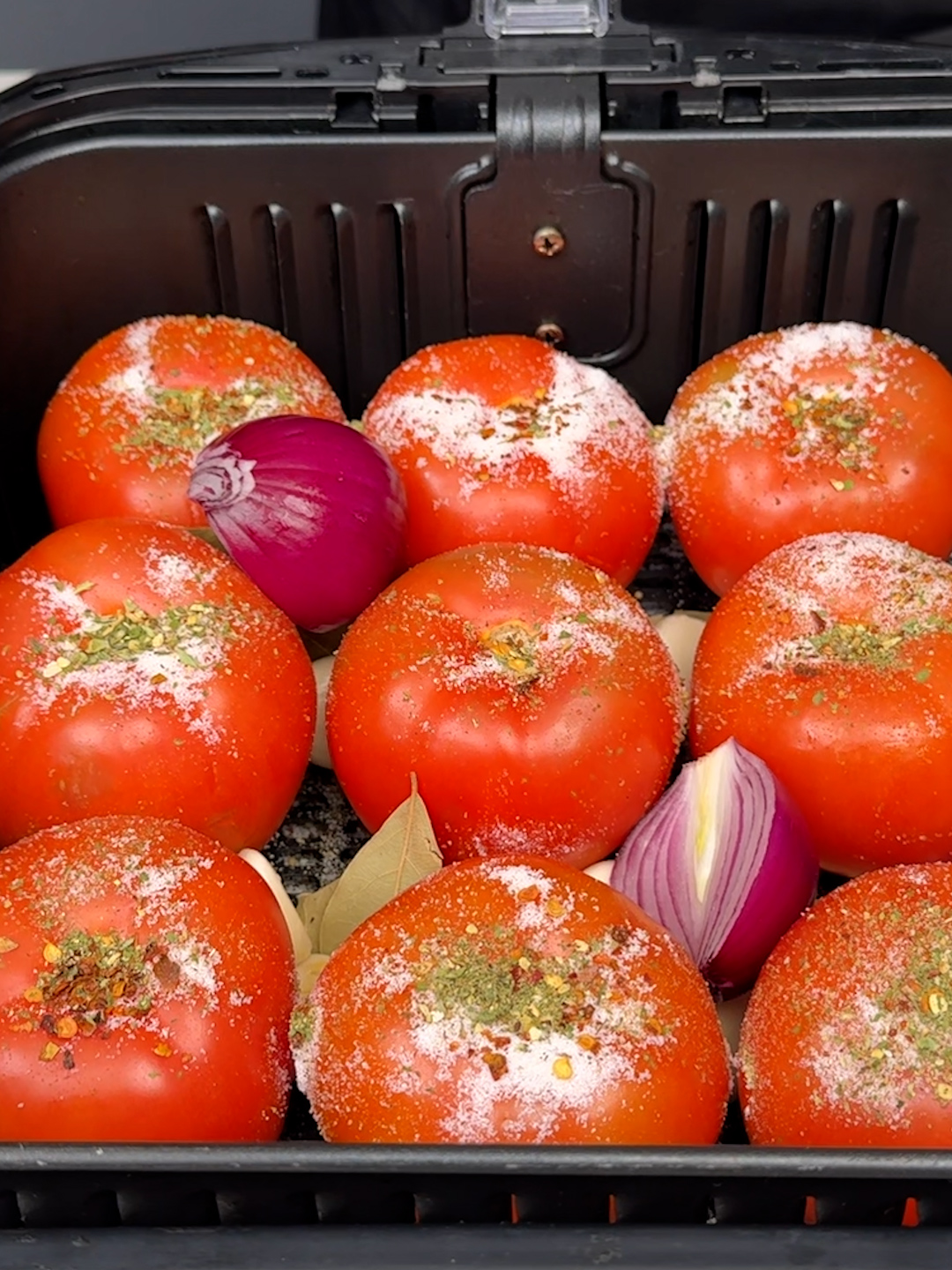 Você sabia que se colocar tomates na Air Fryer! #receita #receitas #tomate #molhodetomate