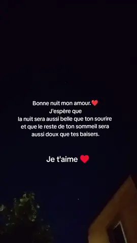 Bonne nuit mon amour 🥰#bellephrase #amour #phrases 