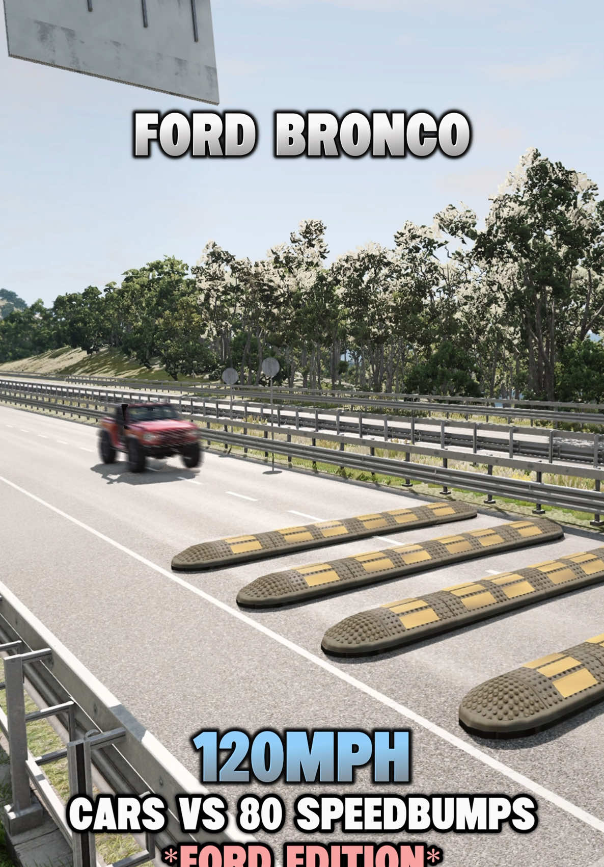 Cars vs 80 Speedbumps 😱😂🚗💥 #beamng #beamngdrive #fyp #foryoupage #viral 