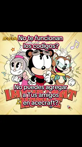 sí tienen problemas con vincular codigos, coloquenlo en Los comentarios su fecha y alguien le mandara un codigo #acecraftgame #acecraft #videojuegos #juegomobile #tesorodelaamistad 