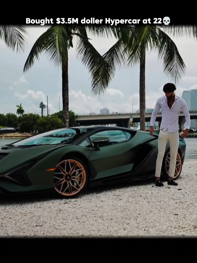 Bought Lambo Sian at 22💀. @Vincent Fischer #millionaire #usa #mindset #success #wealth 
