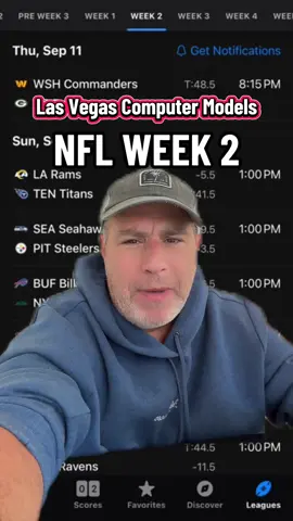 📈Las Vegas Computer Models #NFLWEEK2 