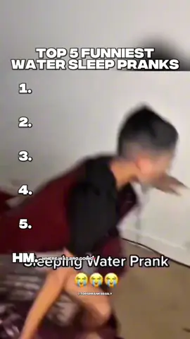 TOP 5 FUNNIEST WATER SLEEP PRANKS🤣 #prank #lmao #comedy #top5 #hahaha 