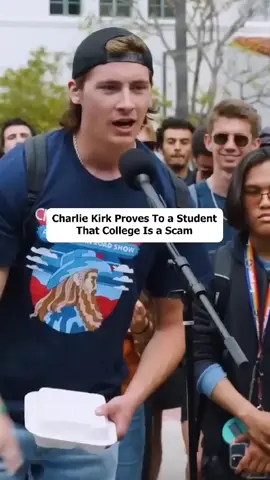 Charlie Kirk Proves That College Is a Scam  #charliekirk #debate #usa #politics #fyp #viral 