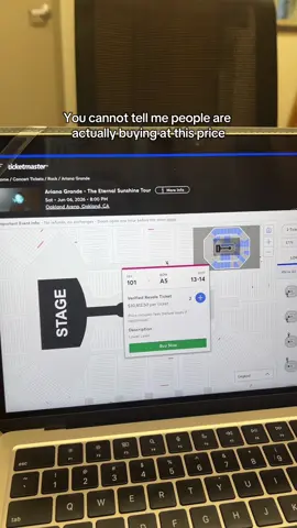 @arianagrande HALF MY SALARY??? bffr 🙄 #eternalsunshinetour #ticketmaster #resale #arianagrande #eyeroll 