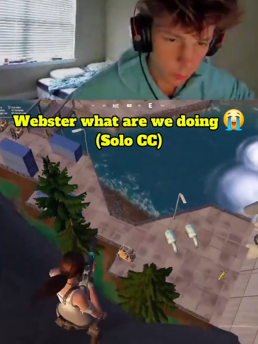 Webster what are we doing bro 😭 (Solo CC) #fyp #foru #fortnite #webster 