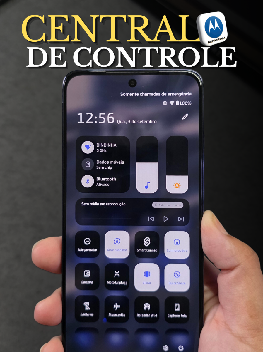 Como mudar a central de controle no Motorola? #motorola #celular #smartphone #dicas 