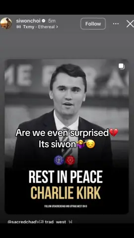 Get a j*b lil bro💔 he is also pro israel #siwon #suju #superjunior #charliekirk #israel