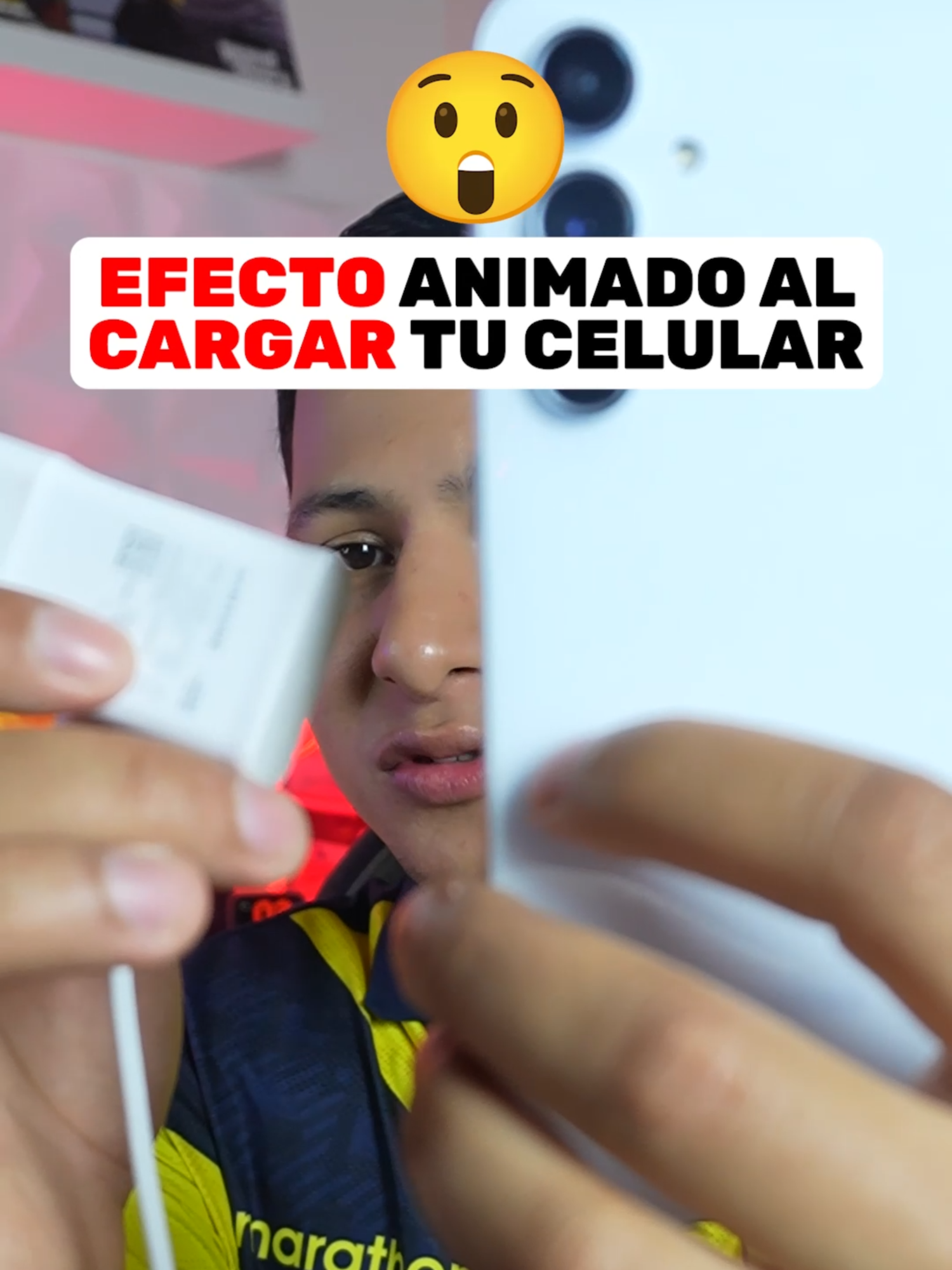 Como poner un efecto animado al cargar tu celular.. ? #eduuolvera #tecnologia #android #bateria #trucos