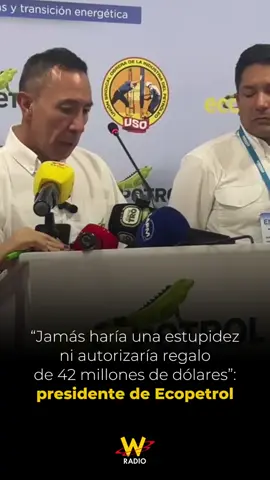 El presidente de Ecopetrol, Ricardo Roa, se refirió a la noticia en exclusiva de W Radio sobre la entrega de 42 millones de dólares a un empresario por el concepto de la planta de energía TermoMorichal I y II. Aseguró que él ni siquiera había participado en los análisis y discusiones de ese proyecto pues había manifestado el conflicto de intereses. #Ecopetrol #RicardoRoa #TermoMorichal