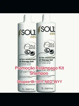 Kit Shampoo e Condicionador 1 Litro Soul Care | Hidratação Profunda com Óleo de Coco Pós Progressiva         ##foryoupage❤️❤️Shopee @@Cleide Souza🦋✨