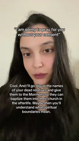 Congrats, your great grandma is Mormon now 🗣️ #fy #fyp  #religion #spirituality #witchtok 