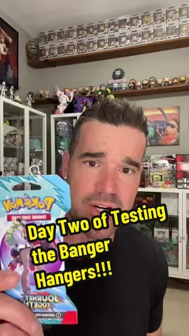 Day two of testing the new Journey Together banger hangers. Day one a success, day two an even bigger success! Big hit incoming. #fyp #fypシ #silly #pokemoncards #pokemon 