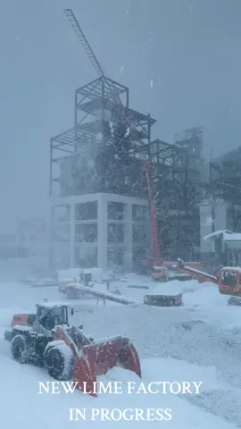 The construction of our new #Lime #Factory production im #Kosovo is advancing steadily, marking an important step toward increasing capacity and meeting growing market demands.