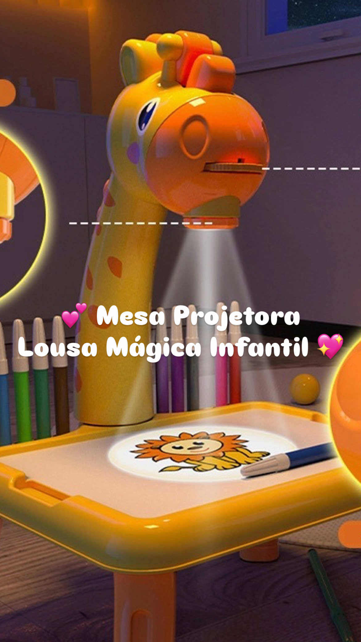 🧡 | Achei na @Shopee Brasil  Mesa Projetora Lousa Mágica Infantil Brinquedo de Desenhar Pintar Colorir  🔗 Link na Bio ou comente “Quero” que envio o link 📲 Siga nossa pagina e fique por dentro das novidades e promoções 😉 #achadosshopee #promocaotiktok #infancia 
