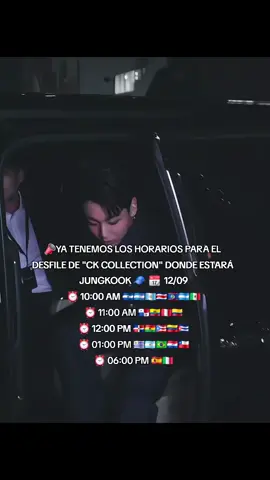 jungkook estará en el desfile de clavin klein y estos son los horarios #calvinklein #jungkookxcalvinklein #jeonjungkook #btsarmy  #horarios 