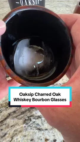 Looking for the perfect gift? I found it! These Oaksip Charred Oak  Whiskey Bourbon Glasses are a must for any whiskey or bourbon drinker #whiskey #bourbon #giftideas #giftsforhim #christmasgiftideas @Oaksip 