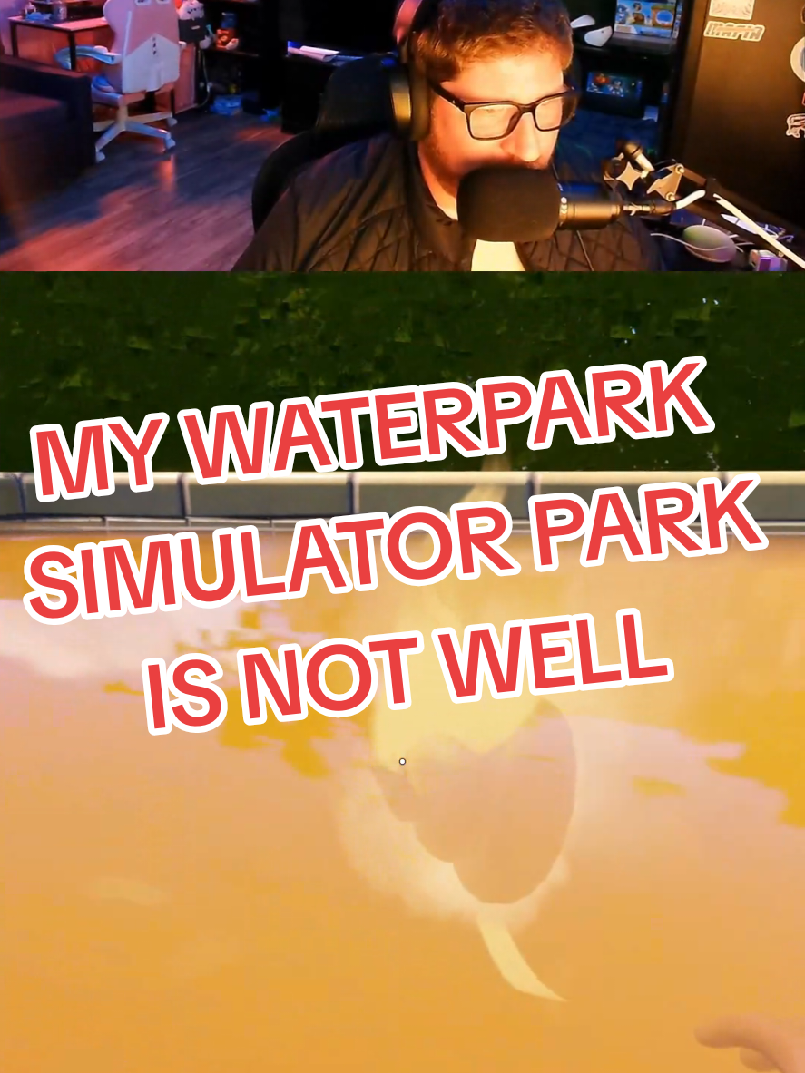 My Waterpark in Waterpark Simulator is not getting good reviews. #waterparksim #keymailer #gaming #fyp 
