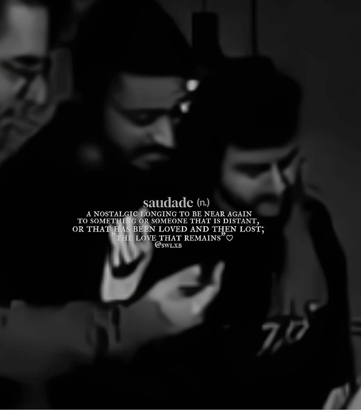 “Portuguese word for a feeling that never leaves — Saudade.”Yeah, everyone’s got someone in mind when they read this !😢 || Took the last clip from an edit so quality’s kinda bad the clip’s so fvckin rare I’m so annoying😩 @SXB @نويصر #shongxbong #sxb #swelyy #swy 