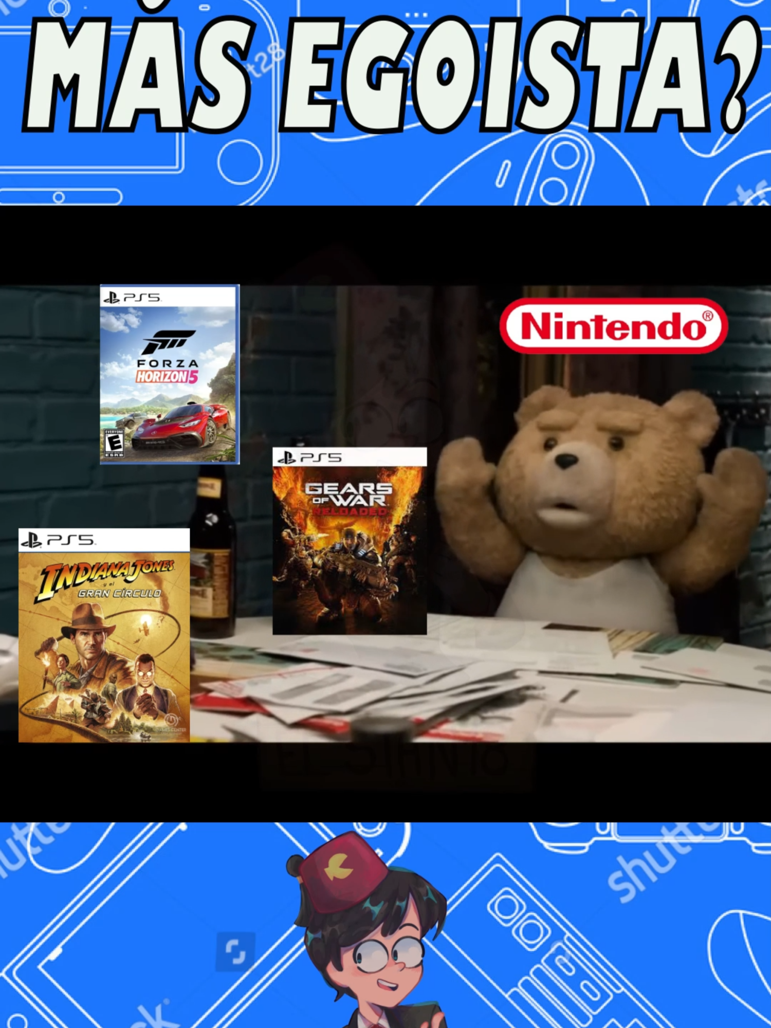 ¿Cuál consola es más Egoísta? 🤔🤔🎮🎮 . . . #parodia #viraltiktok #videoviral #parody #memes #videogames #videojuegos #memes😂 #pcgaming #playstation #nintendo #xbox