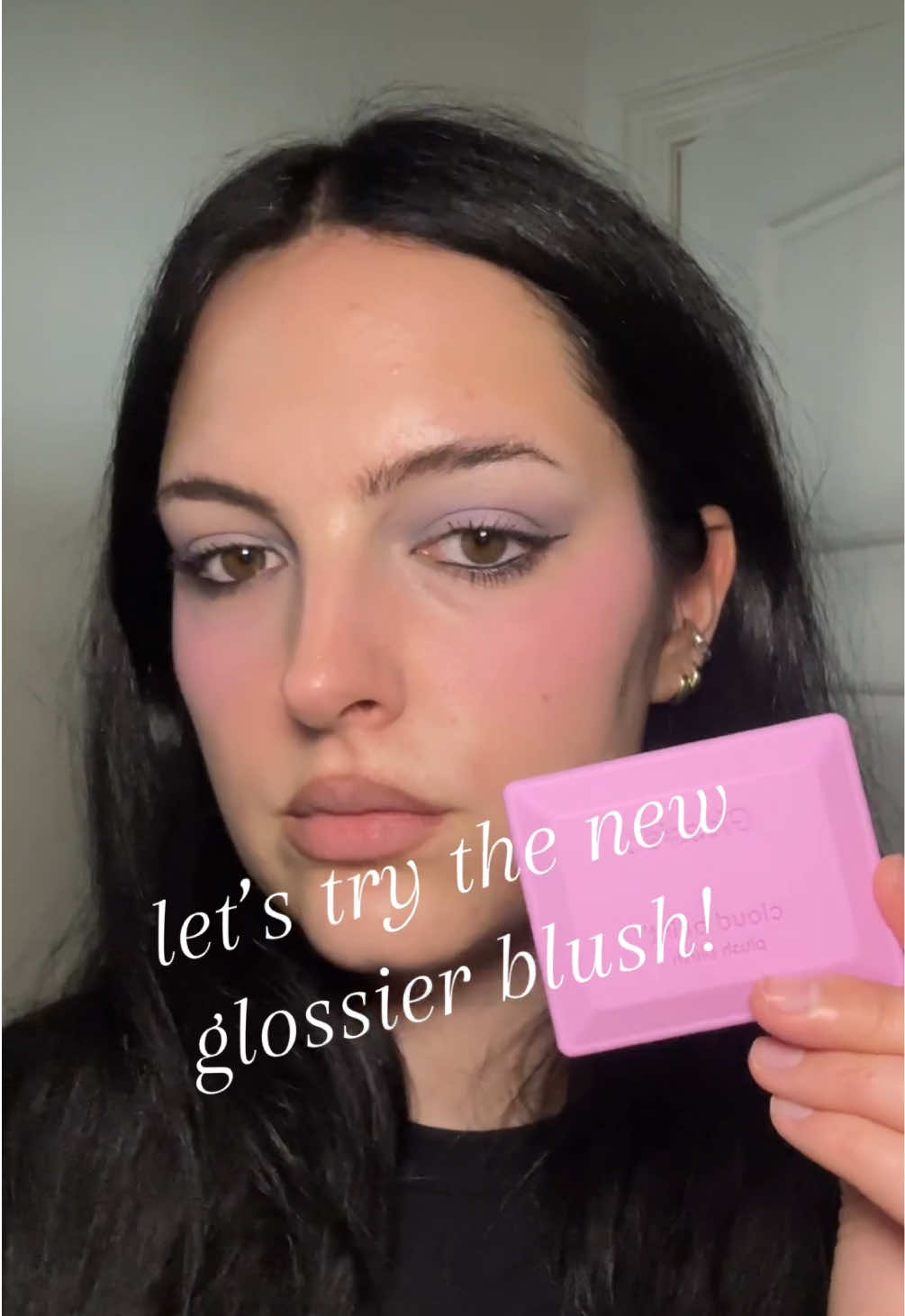 perfect cool tone baby pink @Glossier #glossierplushblush #glossier #cooltonedmakeup #blush 