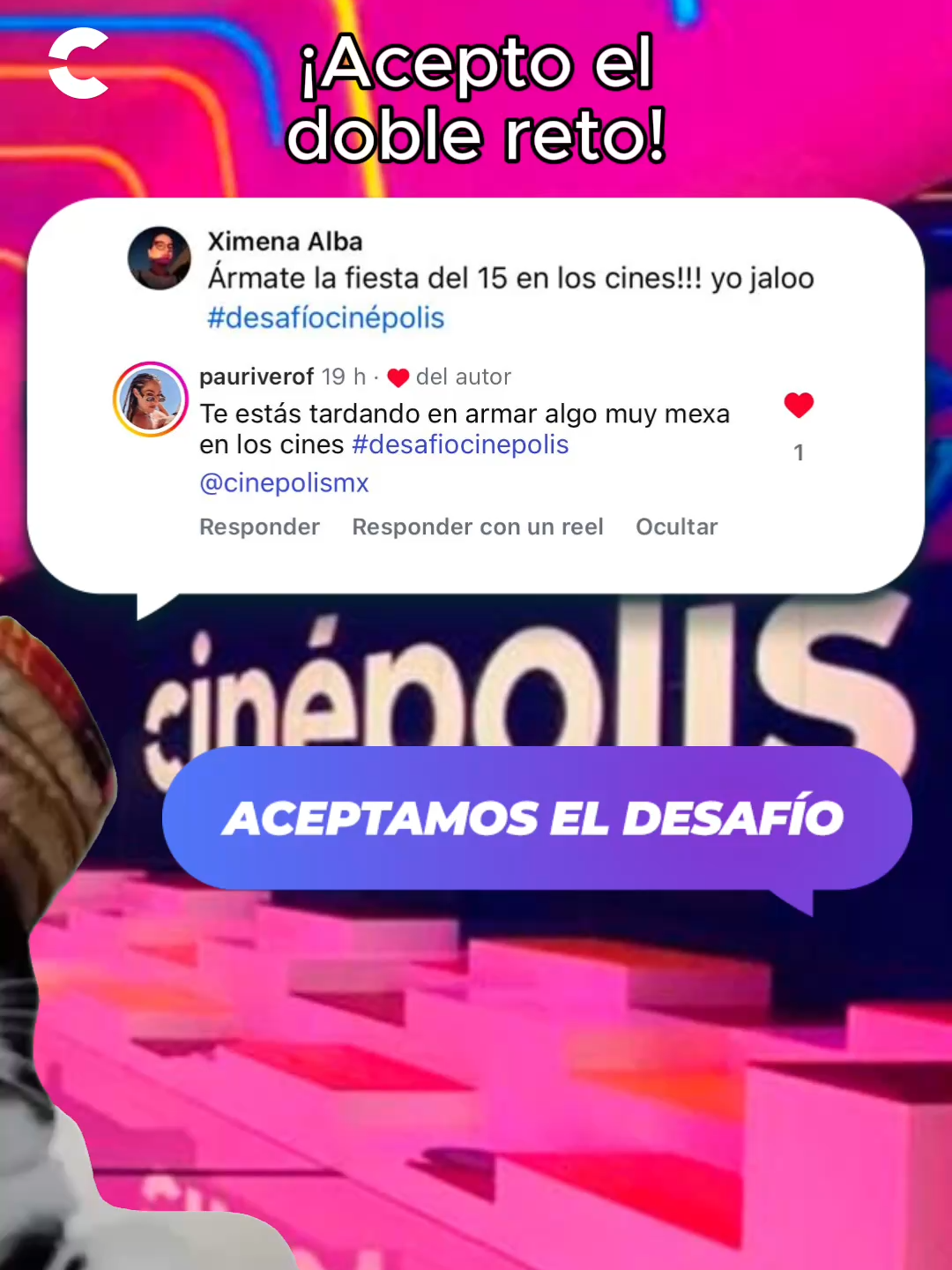 ¡Este viernes hay fiesta mexicana por un nuevo Desafío Cinépolis! 🥳🎉 ¿Con quién la vivirás? ¡Etiquétal@ y chequen el dónde y cuándo aquí! 🇲🇽✨ #cine #cinépolis #pelis #películas #desafíocinépolis #fiestamexicana #mexa #desafío #fyp #movies