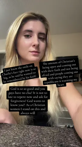 I love each and everyone one of you and so does God ❤️#fightforjesus #repent #charliekirk 