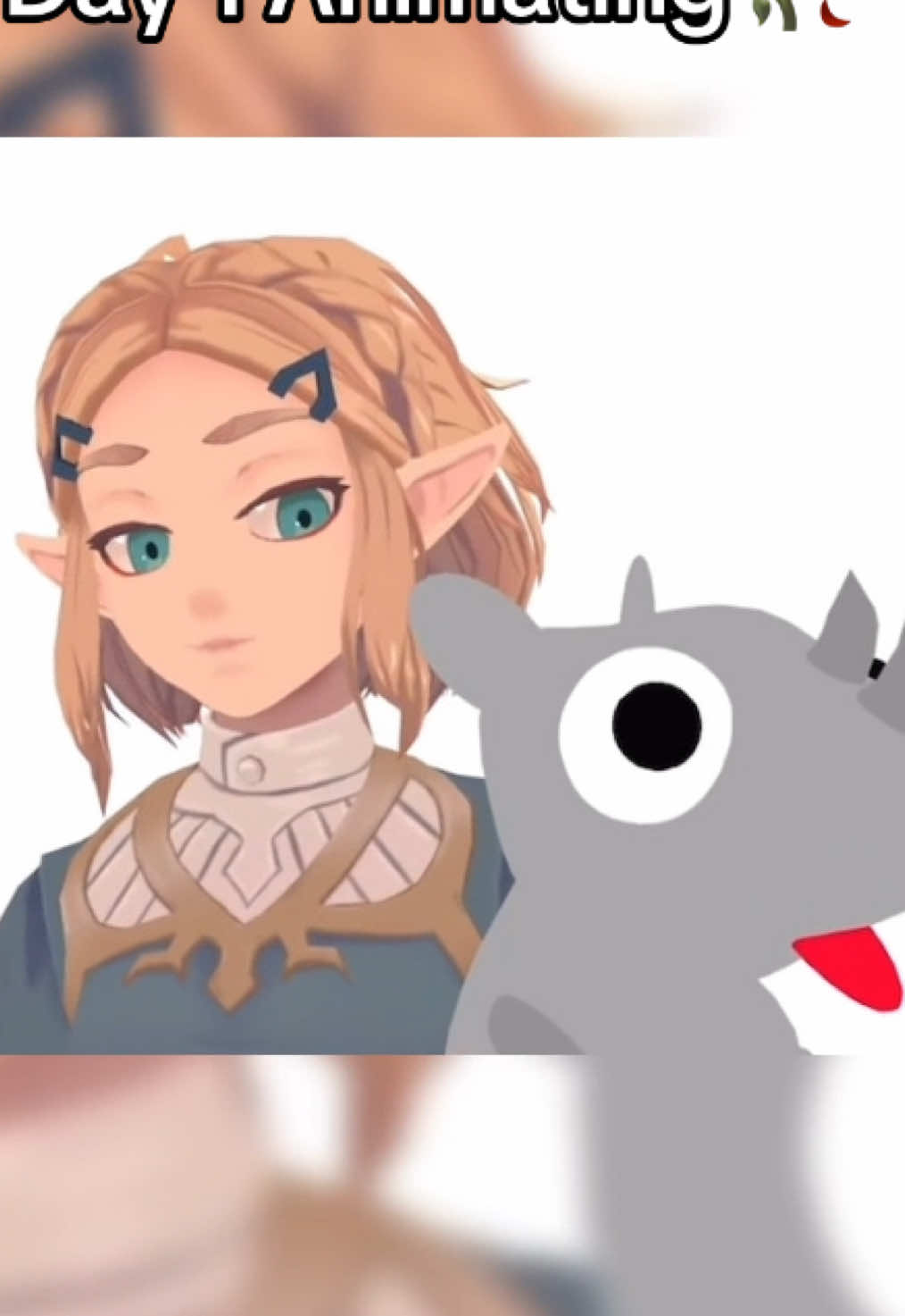 Tried doing the Zelda animation here! The little guy did it again. #animationmeme #67 #practice #zelda #fyp  Hope you like it! :))