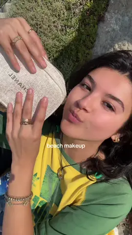 i did throw away the beauty blender after ☹️ // make up details 🏝️  moisturizer: @Charlotte Tilbury Magic Cream spf skin tint: @NYX Professional Makeup 04 Almond Butta concealer: @Haus Labs 21 Light Medium Neutral  blush & contour: @rhode skin shade toasted teddy & juice box freckles: @Pseudo Labs Phreckles shade 02 lash curler: @Surratt  lip liner: @makeupforever boundless berry & wherever walnut  lip oil: Haus Labs shade Guava waterproof setting spray: @ONE SIZE BEAUTY 