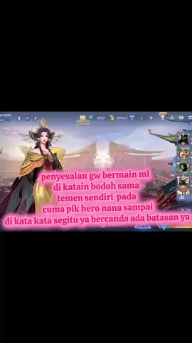 mungkin sudah saat gw pensi main ml makasih ya buat follow yg udah sopr aku sampai sekarang maksih banget gw yanz x dyrrot gw pamit assalamualaikum#bismillahfyppppppppppppp 