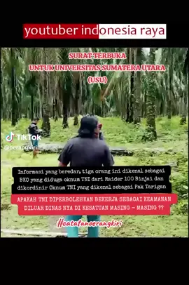 Tugas utama TNI adalah menjaga keamanan negara, bukan untuk melayani kepentingan bisnis perusahaan swasta secara langsung. Jika ada keterlibatan, itu bersifat penugasan pemerintah untuk kepentingan yang lebih besar, seperti pengamanan aset negara atau penindakan hukum terhadap perkebunan ilegal. 