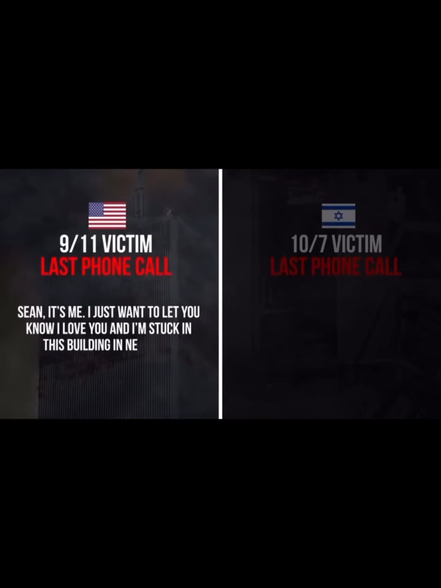 These were their final calls to the people they loved most.  On September 11th and on October 7th, Jihadi terror stole futures and shattered families, reminding us that hatred makes no distinction between nations. 🎥 @stand_with_us