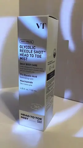 ✨ When your skincare feels like a reset button… VT’s Head to Toe Glycolic Acid Reedle Shot Mist gently exfoliates + hydrates in one spritz. A quick refresh for glowing, smooth skin from head to toe 🌿💧 #VTCosmetics #Glycolicacid #amazonfinds #ugc #skinreset 