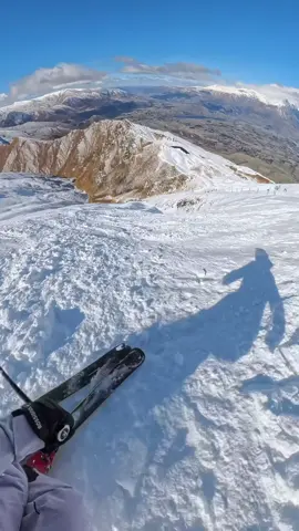 The crunchiest turns 🙈 still super fun on these skis though! #skiing #ski #skitok 