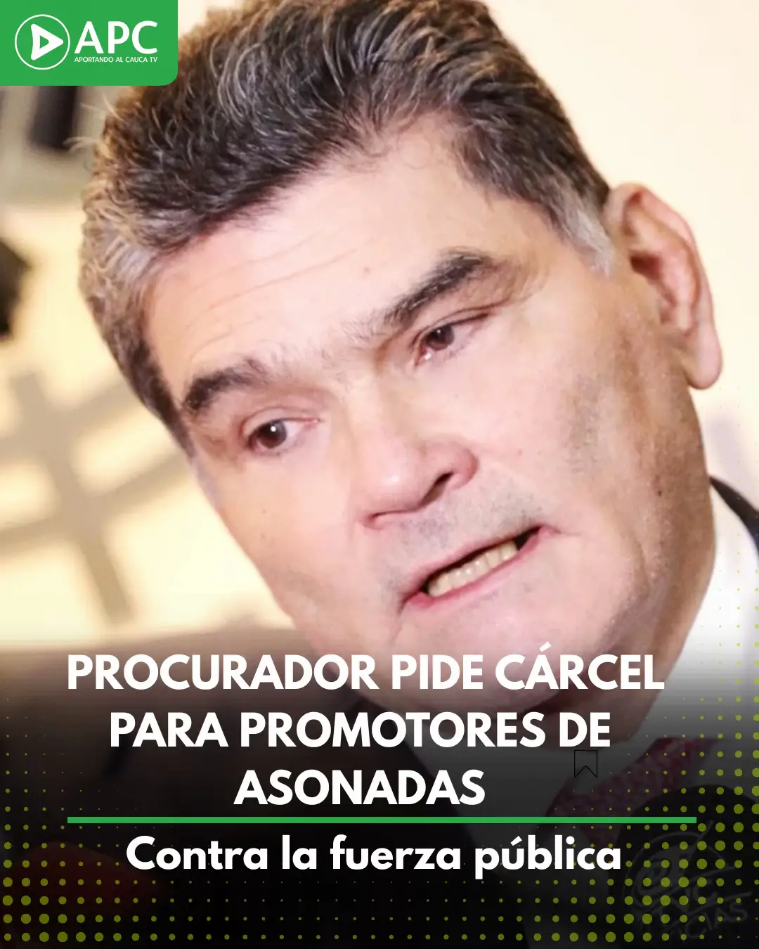 El procurador General de la Nación, Gregorio Eljach Pacheco, afirmó  que los promotores de las asonadas contra militares y policías en Colombia 