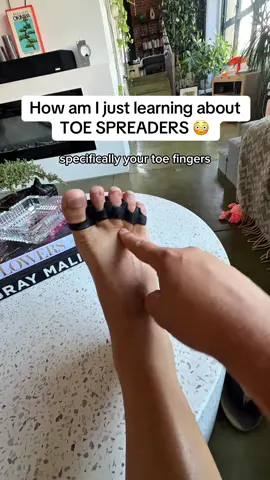 I wear these toe separators for 3 hours a day but WOW. They’re less than $10 right now too. #plantarfasciitis #toeseparators #footpain #backpainrelief #tiktokshoprestock 