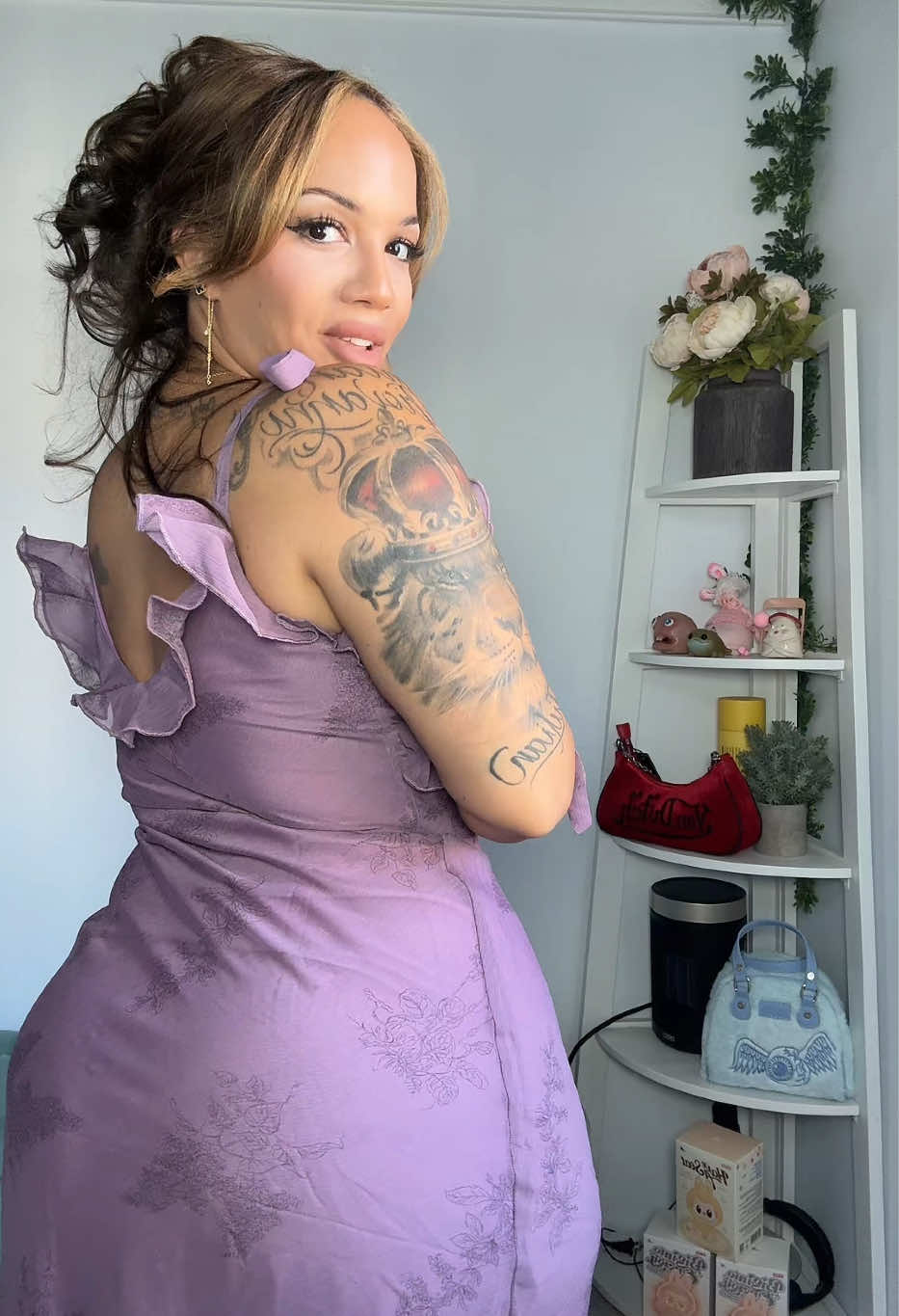 Pretty in Purple 💜. #dress #aline #wineryoutfits #purpledress #tiktokshopcreatorpicks #tiktokshopfallsale #womensdress #specialoccasion 