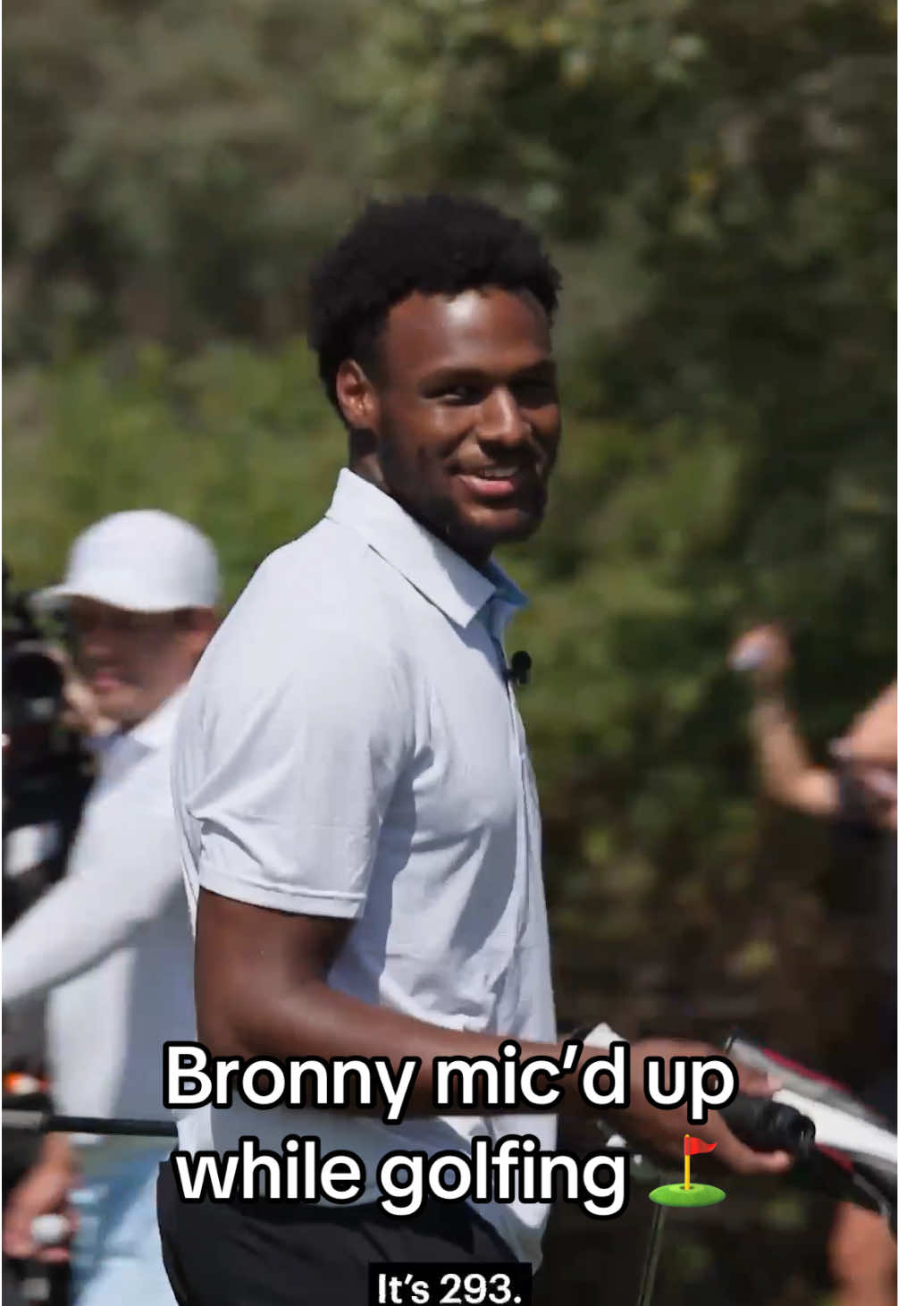 Bronny’s swing is fire 🔥 (via @Lakers) #NBA #lakers #bronny #golf 